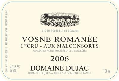 Dujac Vosne Romanee Aux Malconsorts - Click Image to Close