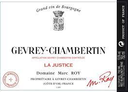 2020 Marc Roy Gevrey Chambertin La Justice