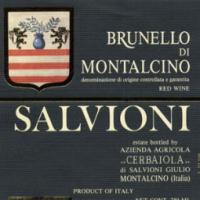 2001 Salvioni Brunello di Montalcino