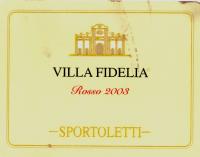 2006 Sportoletti Villa Fidelia Rosso