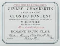 2019 Bruno Clair Gevrey Chambertin 1er Clos Fonteny Monopole 1.5ltr