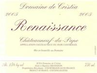 2007 Cristia Chateauneuf du Pape Renaissance