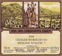 2007 JJ Christoffel Urziger Wurzgarten Riesling Auslese *