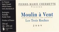 2012 Domaine du Vissoux (Pierre Chermette) Moulin a vent Les Trois Roches