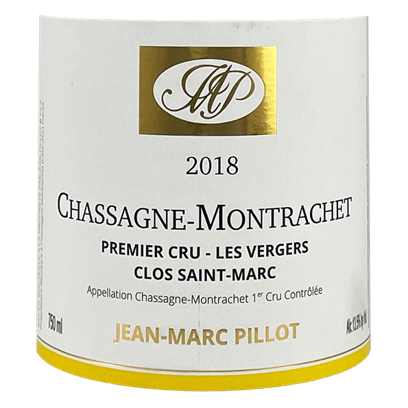 2018 Jean-Marc Pillot Chassagne Montrachet 1er Les Vergers-Clos Saint Marc