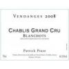 2012 Patrick Piuze Chablis Grand Cru Blanchots