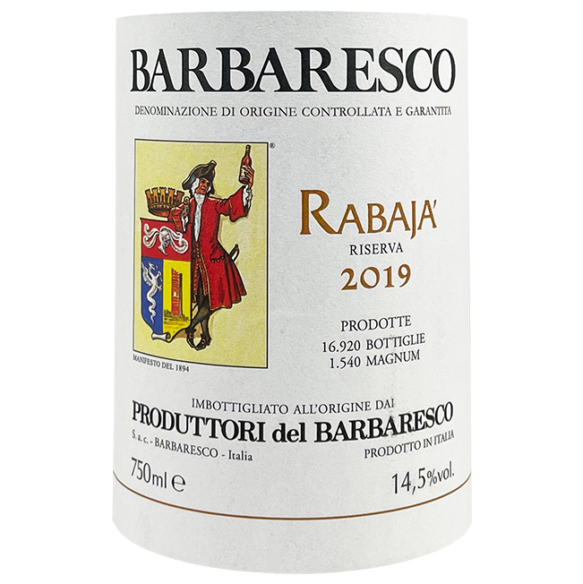 2019 Barbaresco Del Produttori Barbaresco Rabaja Riserva