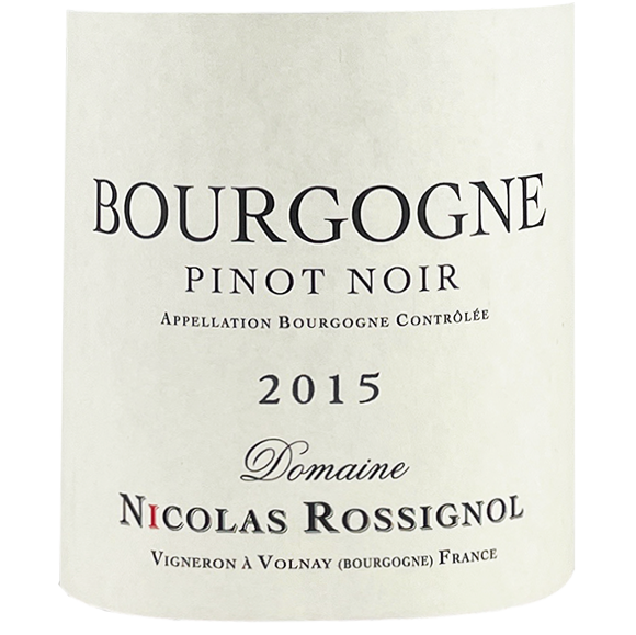 2015 Nicolas Rossignol Bourgogne Pinot Noir