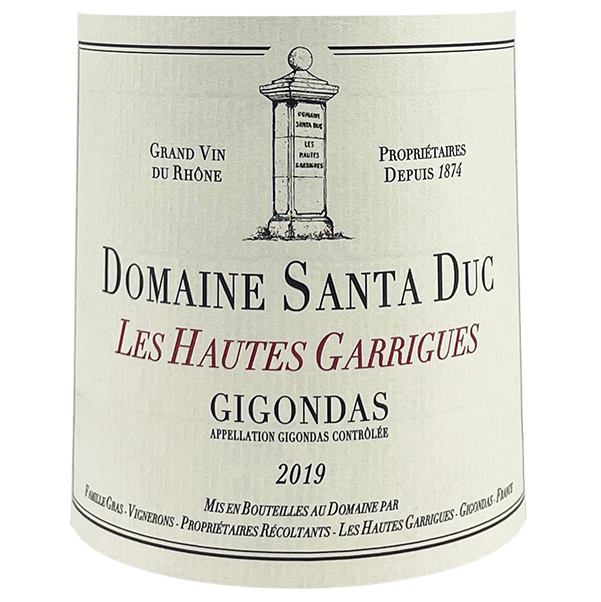 2019 Santa Duc Gigondas Les Hautes Garrigues